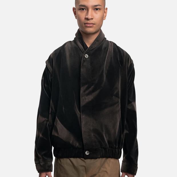 [M] 22AW 지용킴 숄카라 벨벳 봄버