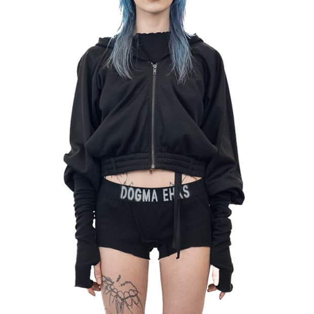 도그마엑스 다운사이드 집업 후디 블랙