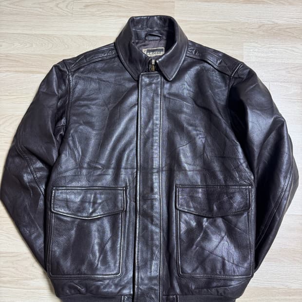 L.L.Bean 가죽 자켓 XL 갈색