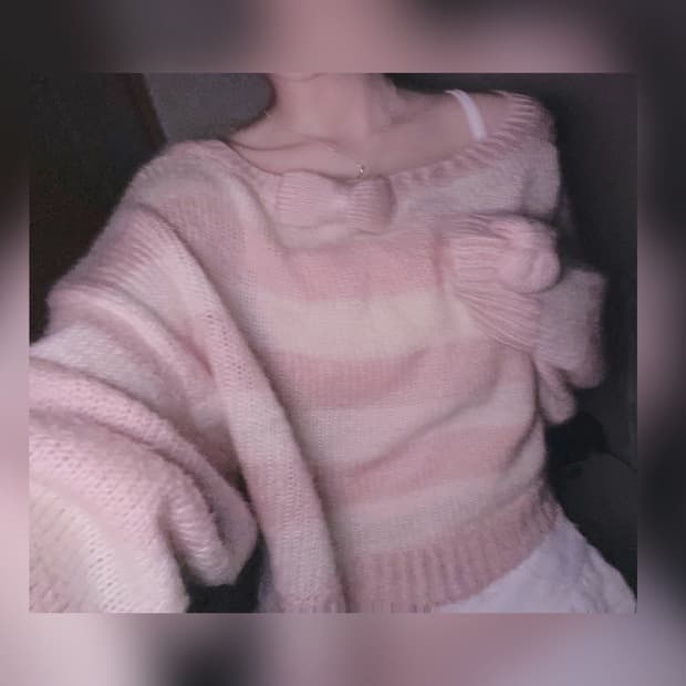 Lizlisa 리즈리사 니트 ) 히메갸루 니트 라떼갸루 갸루 큐롯 빈티지