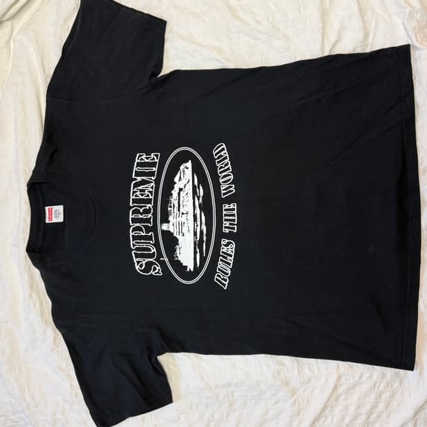 슈프림 x 코르테이즈 콜라보 티려츠 m