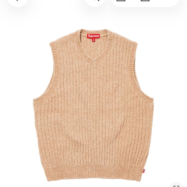 슈프림 24f/w 니트베스트 M사이즈