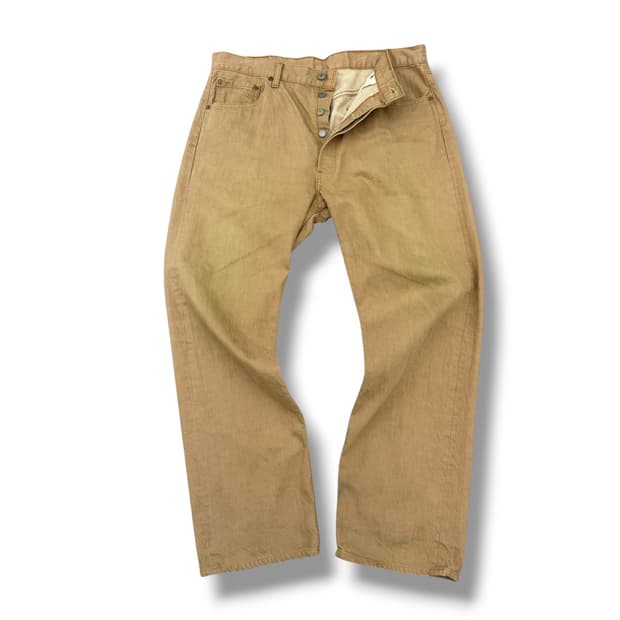 리바이스 501 베이지 코튼팬츠
