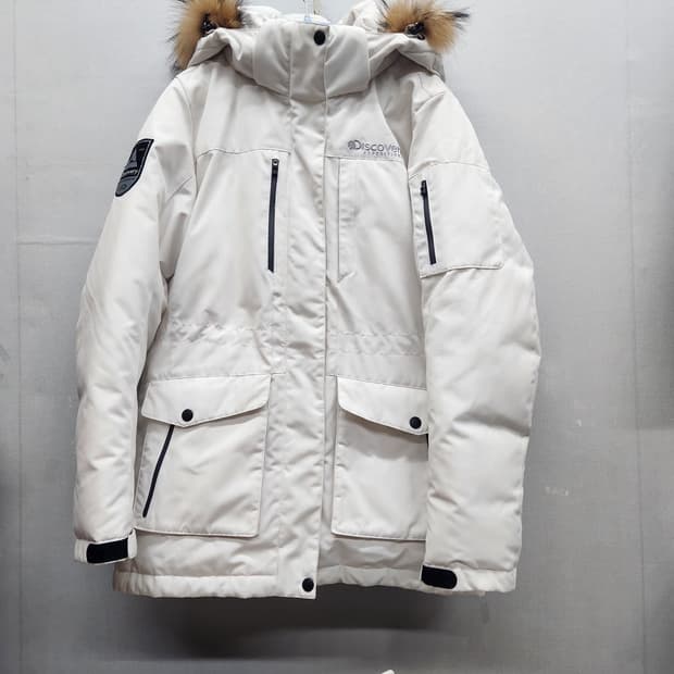 디스커버리 익스페디션 후드(너구리) 구스다운 패딩95(M)남여공용