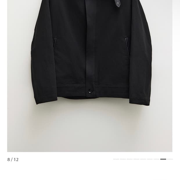 유스 레더트림코튼자켓 블랙 m사이즈