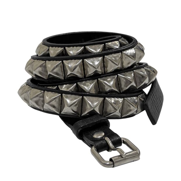 undercover aw02 double-wrap studded belt