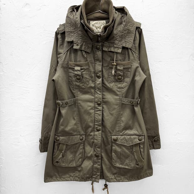 white fran 필드 자켓