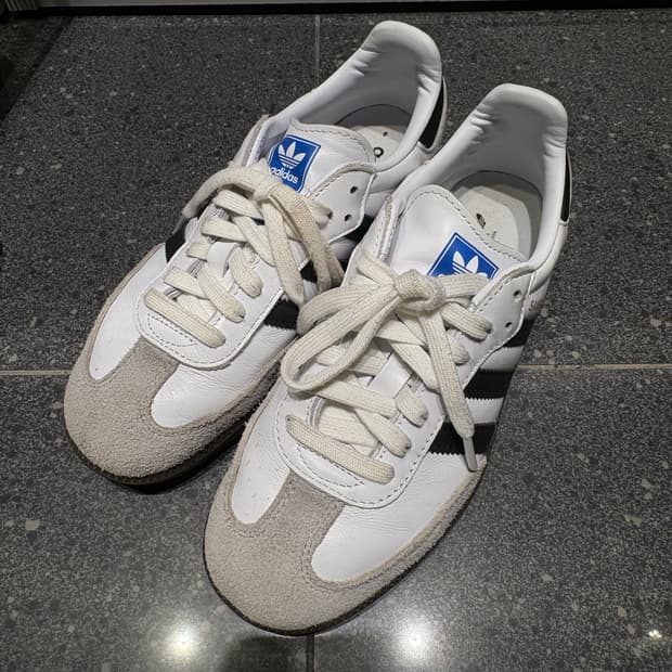 아디다스 삼바 화이트 230