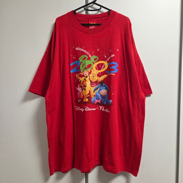 00s Disney 빈티지 반팔 티셔츠 2XL-3XL(110-115)