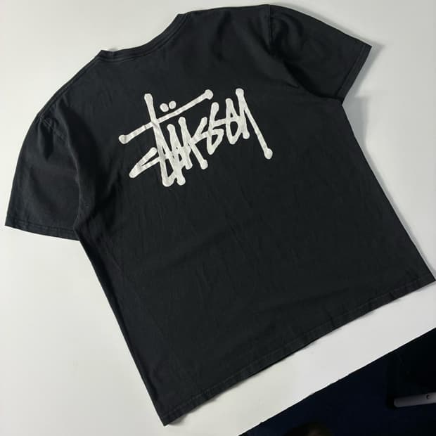 Stussy 스투시 베이직 피그먼트 다이드 반팔티셔츠