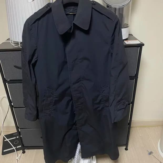 미군 트렌치코트 블랙