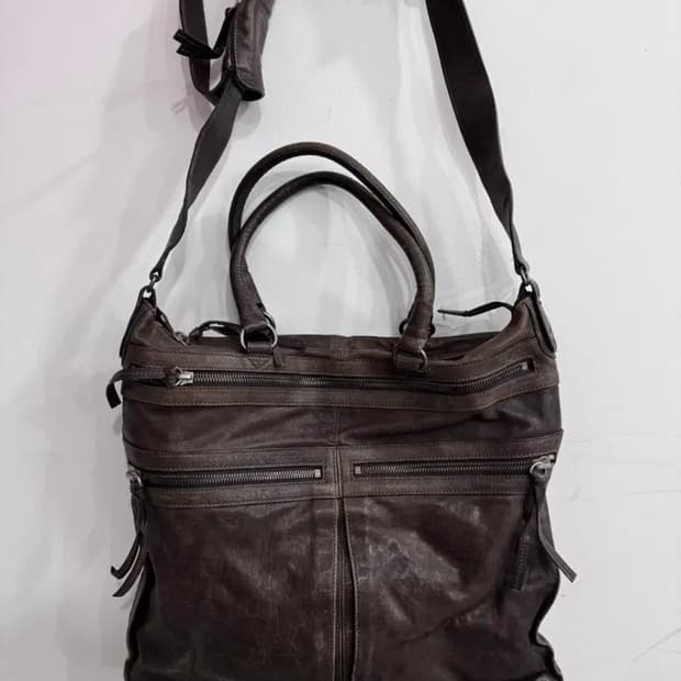 시스템 SYSTEM 가죽 숄더백