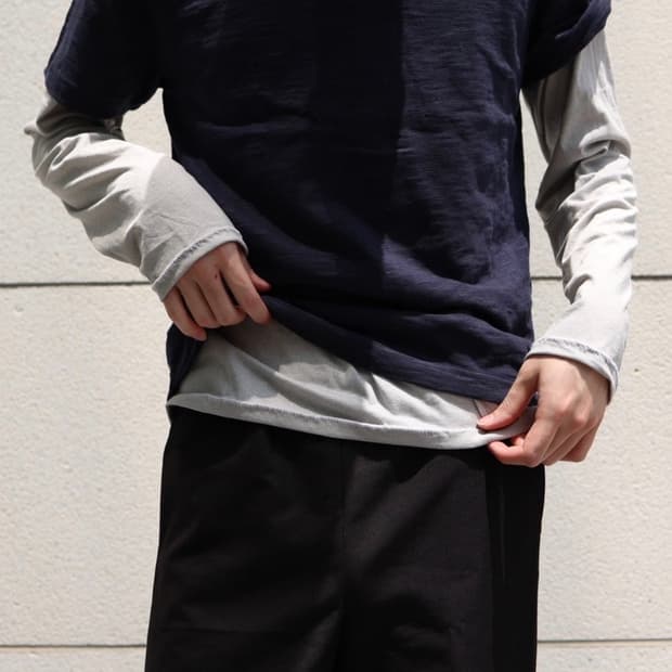 Les fin t-shirt navy 1
