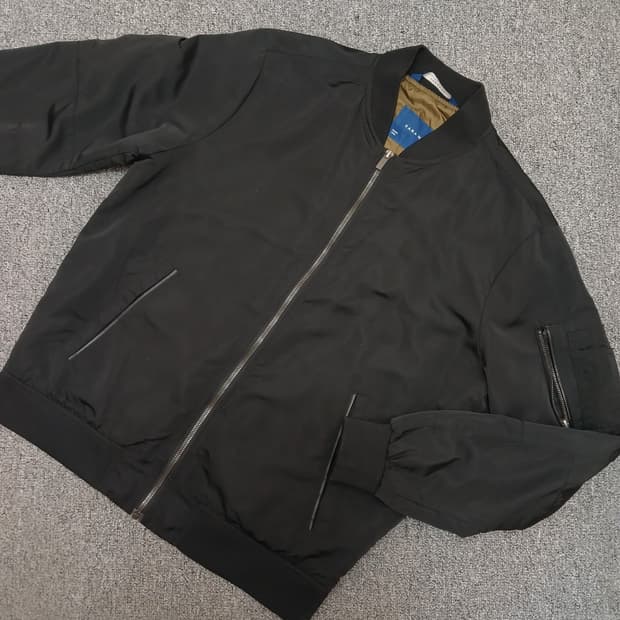 자라 남성 블랙 봄버 자켓 