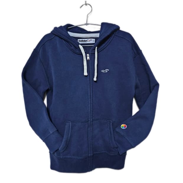 🕊️홀리스터 스몰로고 네이비 후드집업🕊️