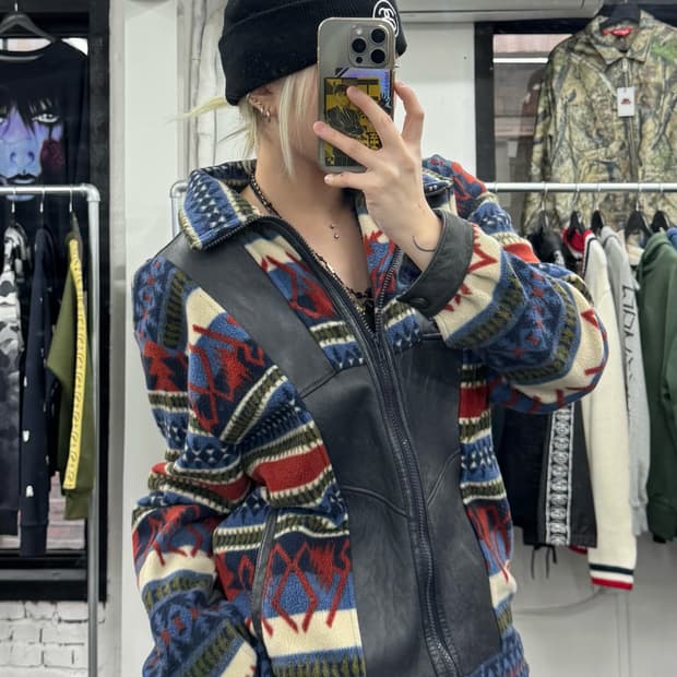 VTG 에스닉 플리스 자켓 