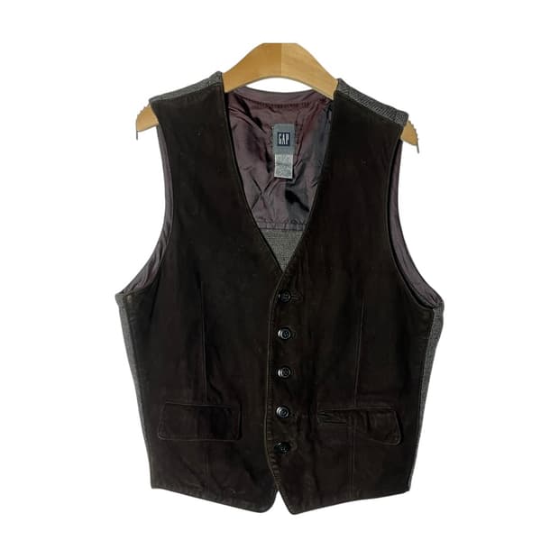 [Gap] 올드 갭 스웨이드 니팅 베스트