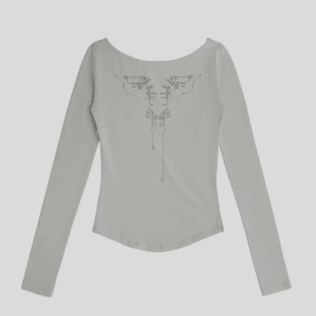 OJOS Graphic Contour Long Sleeves / Grey