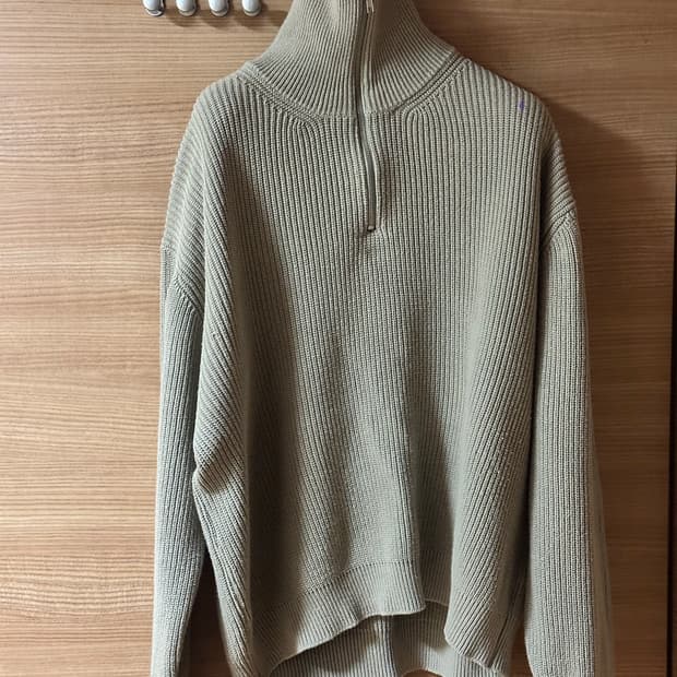 키뮤어 워셔블 하찌니트 라이트그레이 XL