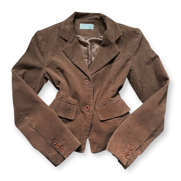빈티지 코듀로이 브라운 카라 자켓