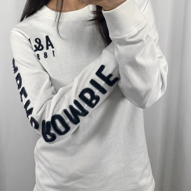 아베크롬비 화이트 롱슬리브