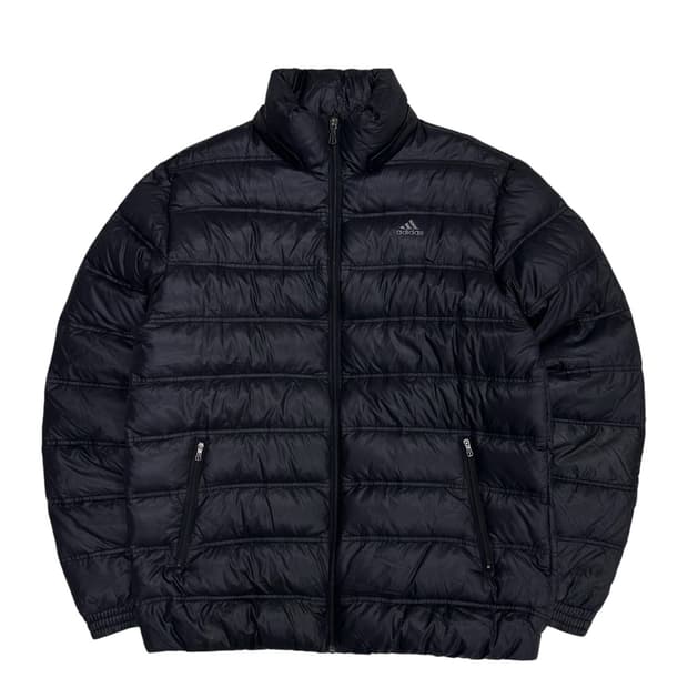 아디다스 올드스쿨 구스다운 경량패딩 블랙 (L)