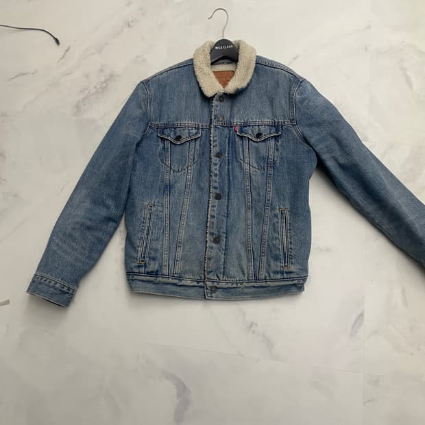 리바이스 데님 퍼 양털 자켓