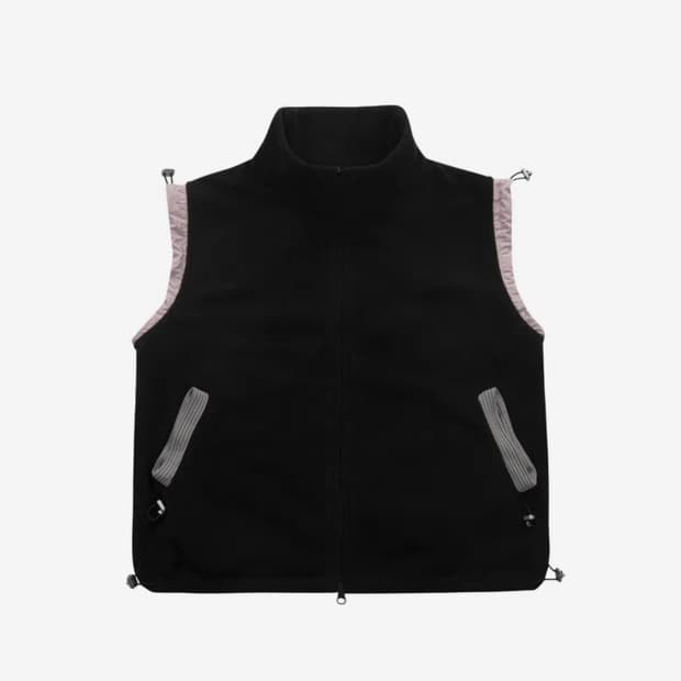 더바이닐하우스 QUILTING FLEECE VEST 