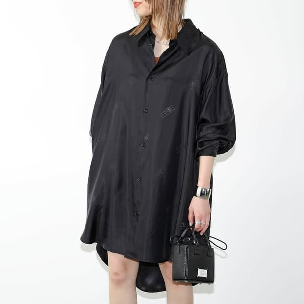 MM6 메종 마르지엘라 Maison Margiela 실크 셔츠 드레스