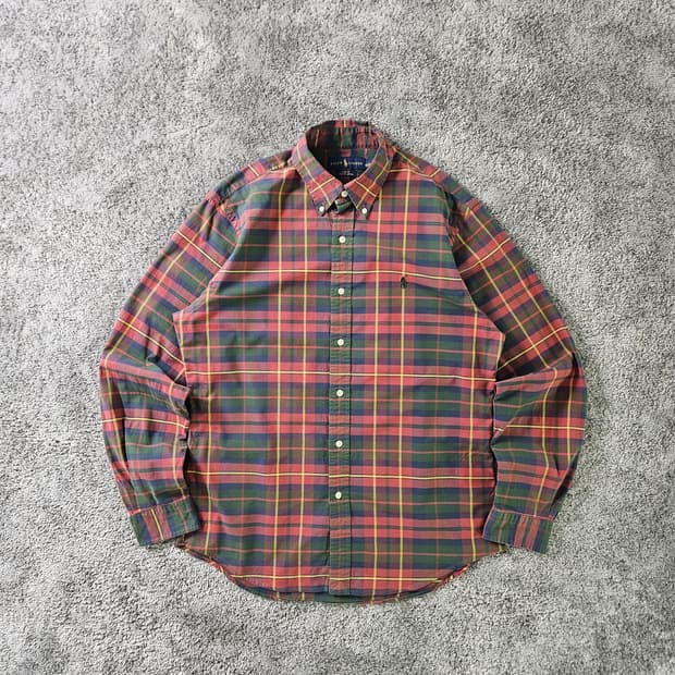 RALPH LAUREN 긴팔 체크 셔츠