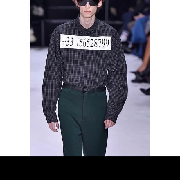 발렌시아가 핫라인 체크 셔츠