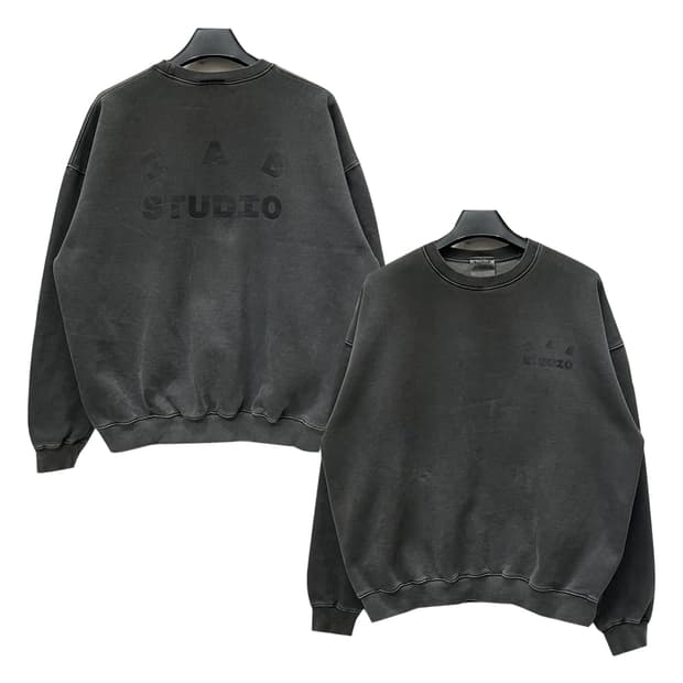 아이앱 스튜디오 피그먼트 워시드 스웻 맨투맨 XL