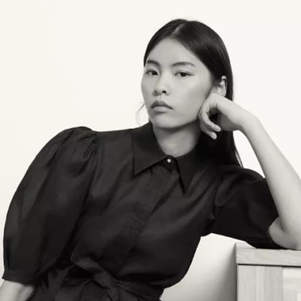 SANDRO 산드로 벨티드 린넨 블라우스 1