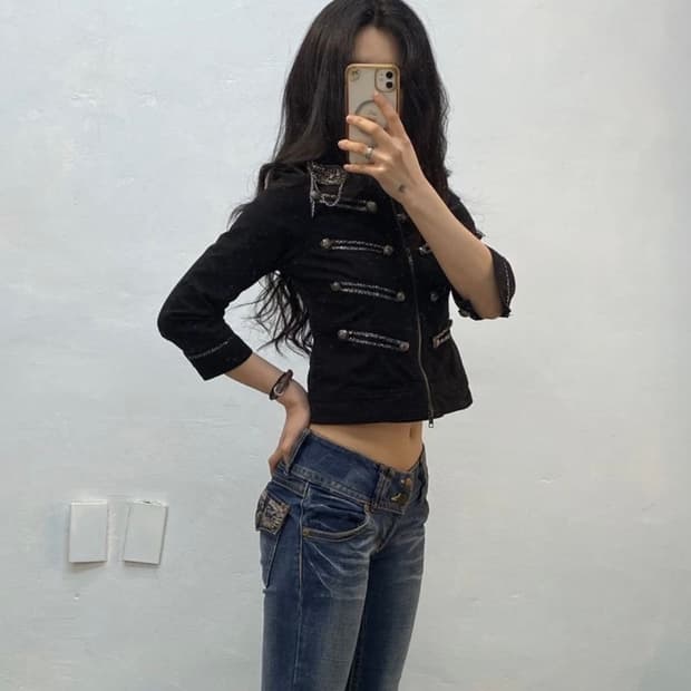 [1606]Black napoleon jacket