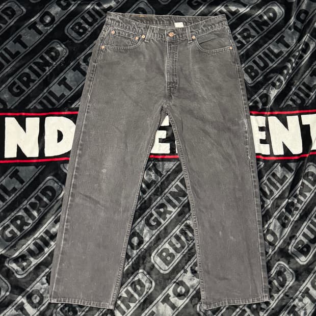 리바이스 505 XX 데님 진 팬츠 블랙