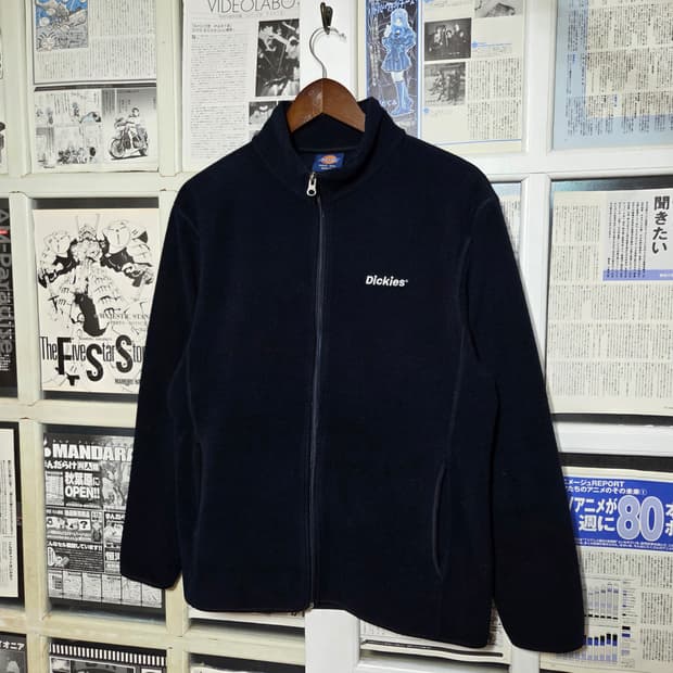 디키즈 네이비 후리스 집업