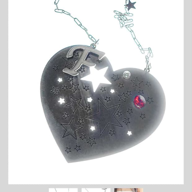 구해요) 샵페어리 하트 네크리스