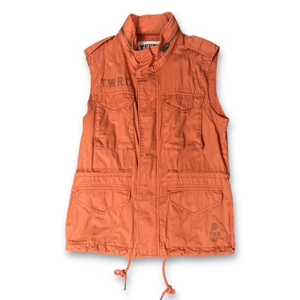 티니위니 오렌지 스트링 멀티포켓 조끼 L