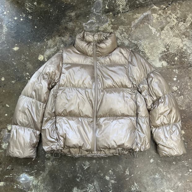 L) 유니클로 울트라라이트다운 크롭 패딩점퍼 숏패딩