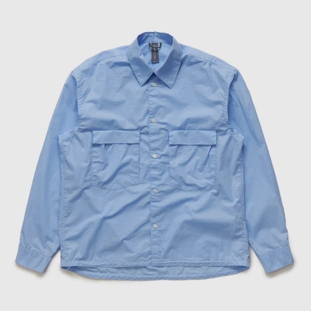 언어펙티드/ 드로스트링 셔츠 스카이블루/ M