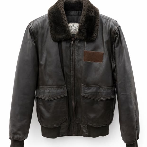 금강 조종사 A-2 공군 가죽 잠바 2호