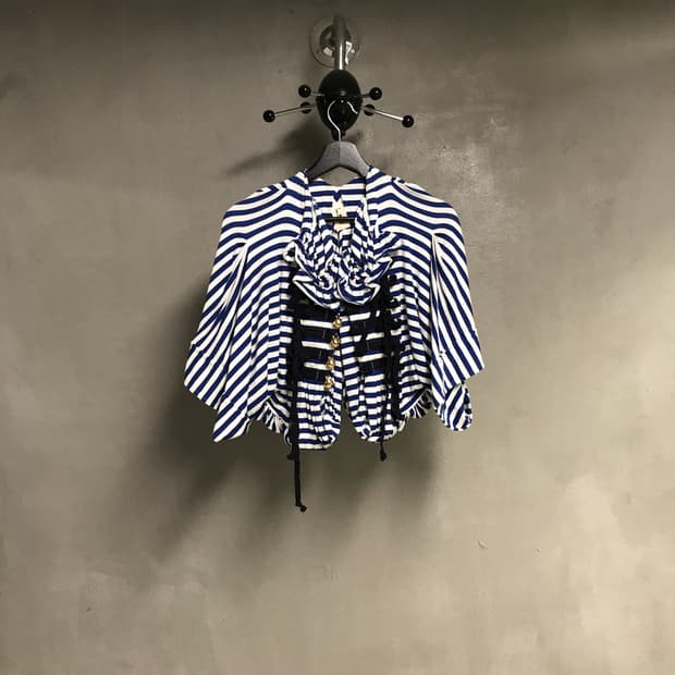 꼼데가르송 타오 스트라이프 케이프 S(W)