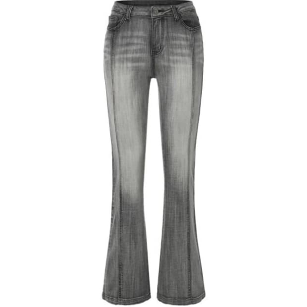 카키포인트 부츠컷 데님 진 그레이