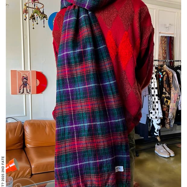 Composition by KENZO Old Check Muffler