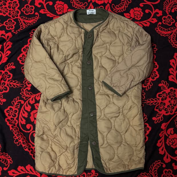 Acne studios quilting padddd parka
