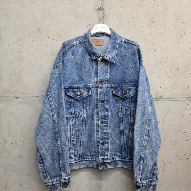 [xl]리바이스 80s made in usa 청자켓 데님 자켓