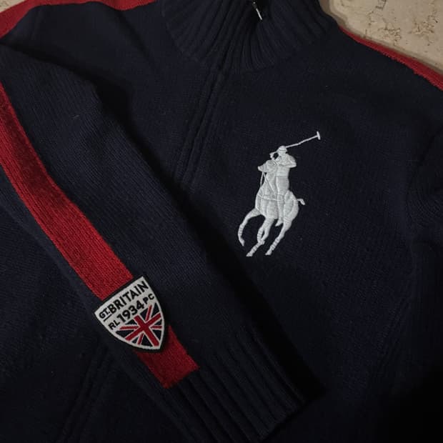 폴로 랄프로렌 빅포니 브리튼 니트집업