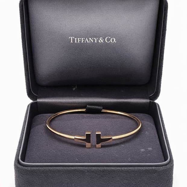 (새상품급) 티파니앤코 팔찌 T 와이어 브레이슬릿 M