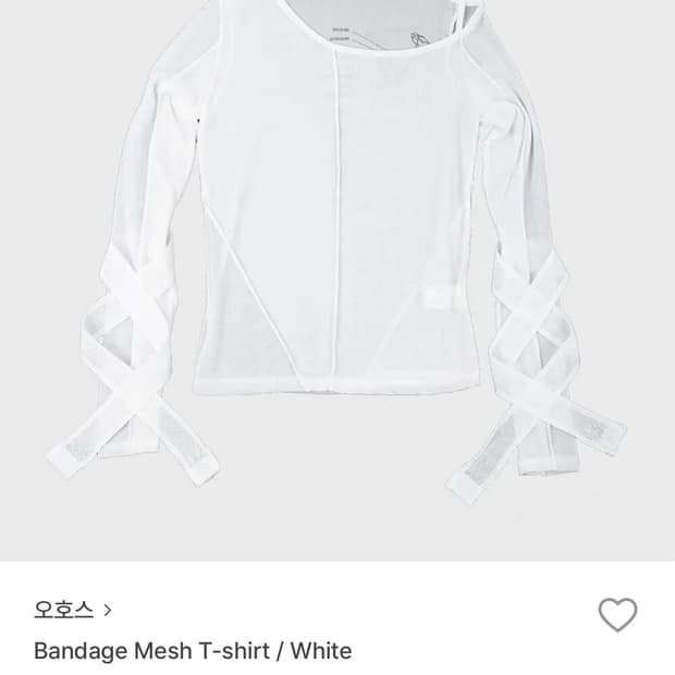 Bandage Mesh T-shirt / 매쉬 티셔츠