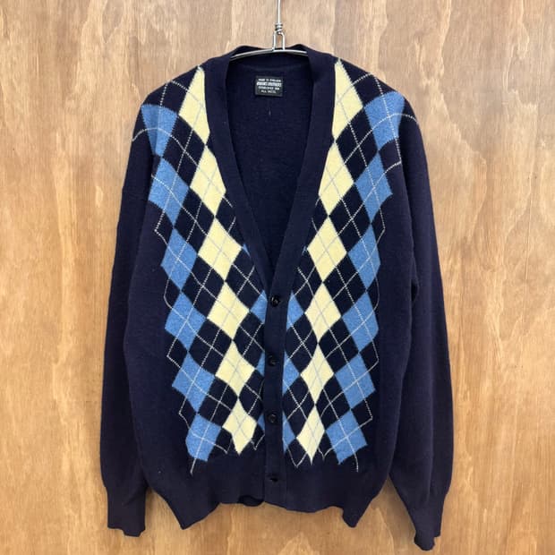 브룩스 브라더스 아가일 울 가디건